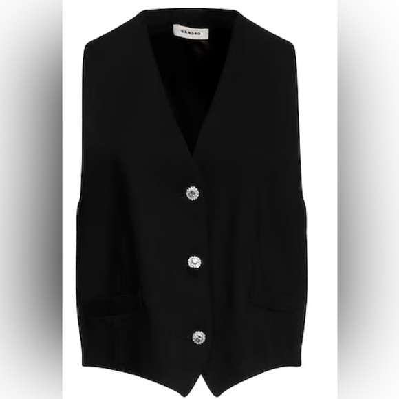 NWT SANDRO Black Vest - Picture 9 of 11